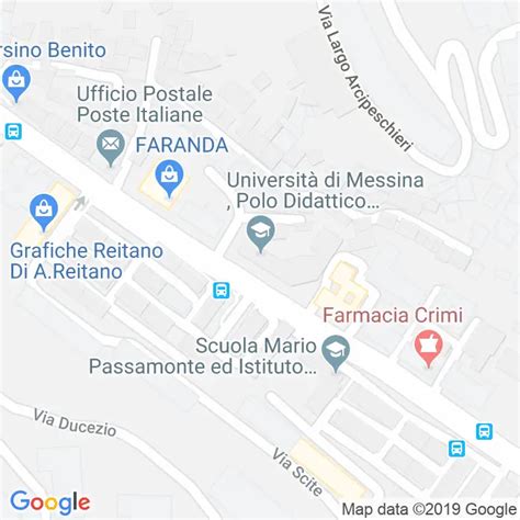 via pietro castelli messina google maps